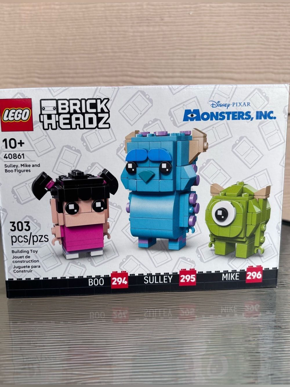 Lego 40861 Sulley Mike and Boo Figures Brickheads
